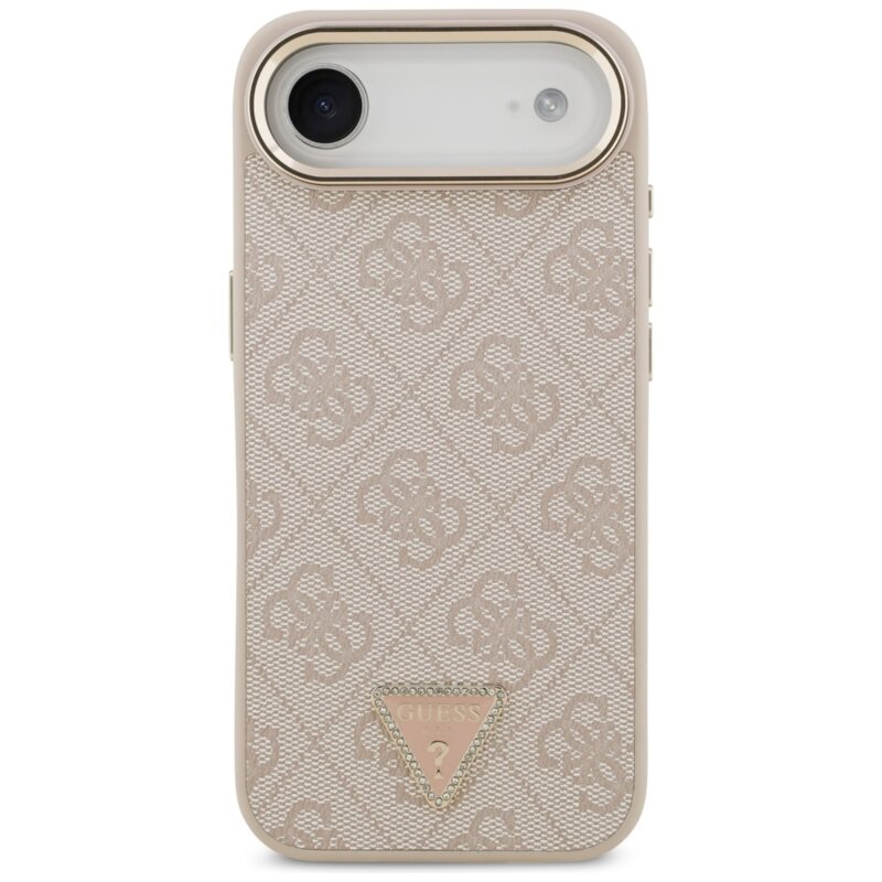 Husa originala Guess iPhone 17 Air Hardcase 4G Triangle Logo MagSafe, roz, GUHMP17MP4GTDGMP