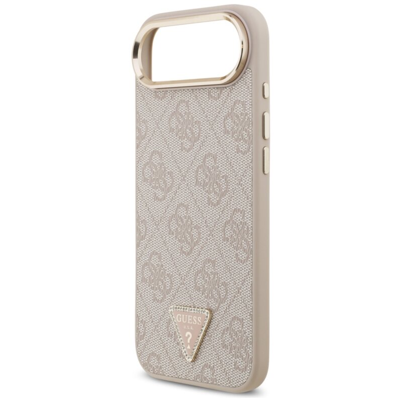 Husa originala Guess iPhone 17 Air Hardcase 4G Triangle Logo MagSafe, roz, GUHMP17MP4GTDGMP