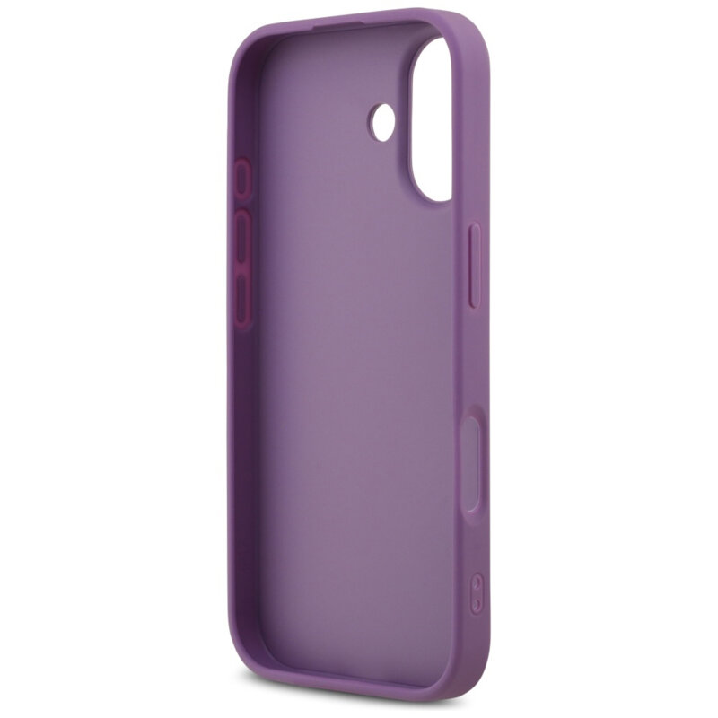 Husa Guess Fixed Glitter Big 4G iPhone 17 cu sclipici, violet, GUHCP17SHG4SGL