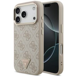 Husa originala Guess iPhone 17 Pro Max Hardcase 4G Triangle Logo MagSafe, roz, GUHMP17XP4GTDGMP