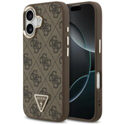 Husa originala Guess iPhone 17 Hardcase 4G Triangle Logo MagSafe, maro, GUHMP17SP4GTDGMW