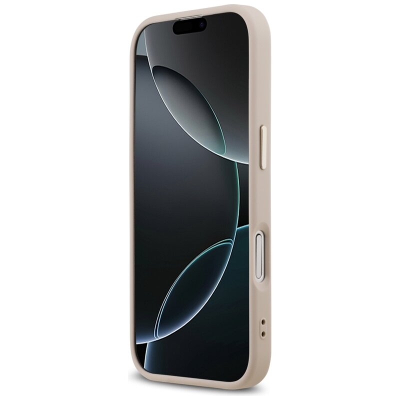 Husa originala Guess iPhone 17 Hardcase 4G Triangle Logo MagSafe, roz, GUHMP17SP4GTDGMP