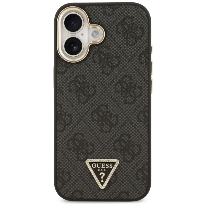 Husa originala Guess iPhone 17 Hardcase 4G Triangle Logo MagSafe, negru, GUHMP17SP4GTDGMK