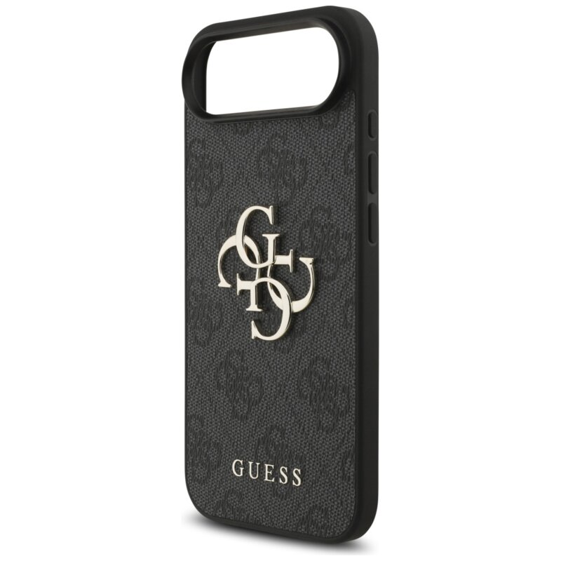 Husa originala Guess iPhone 17 Air Hardcase 4G Classic Logo with Strap, negru, GUHCP17MP4GMGSK