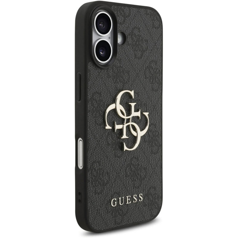 Husa originala Guess iPhone 17 Hardcase 4G Classic Logo with Strap, negru, GUHCP17SP4GMGSK