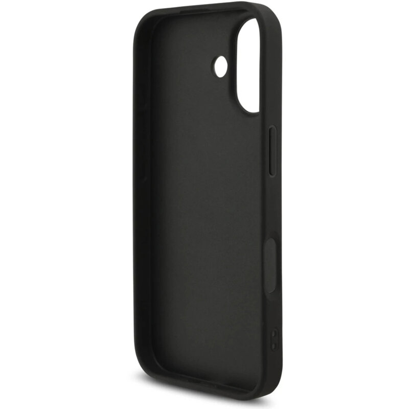 Husa originala Guess iPhone 17 Hardcase 4G Classic Logo with Strap, negru, GUHCP17SP4GMGSK