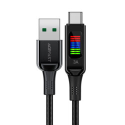 Cablu tip C Fast Charging, 3A, Acefast C7-04, 1.2m, negru