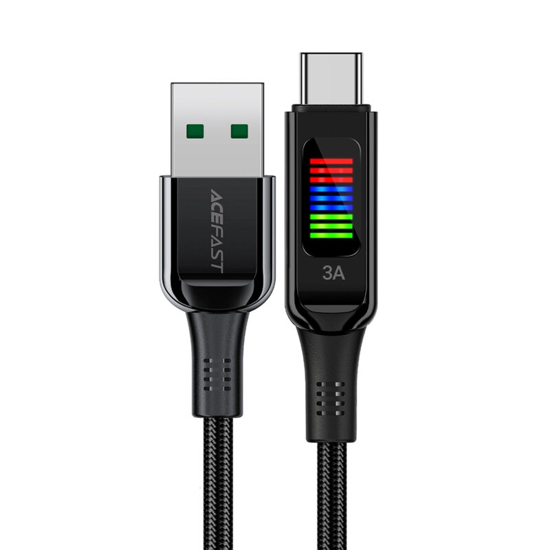 Cablu tip C Fast Charging, 3A, Acefast C7-04, 1.2m, negru