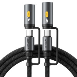 Cablu tip C, lanterna, bricheta 4in1, 60W, Acefast, J4, 1.2m