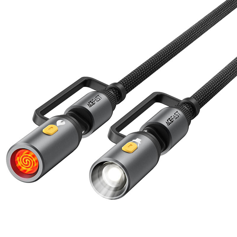 Cablu tip C, lanterna, bricheta 4in1, 60W, Acefast, J4, 1.2m