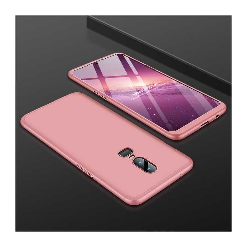 Husa OnePlus 6 GKK 360 Full Cover Roz