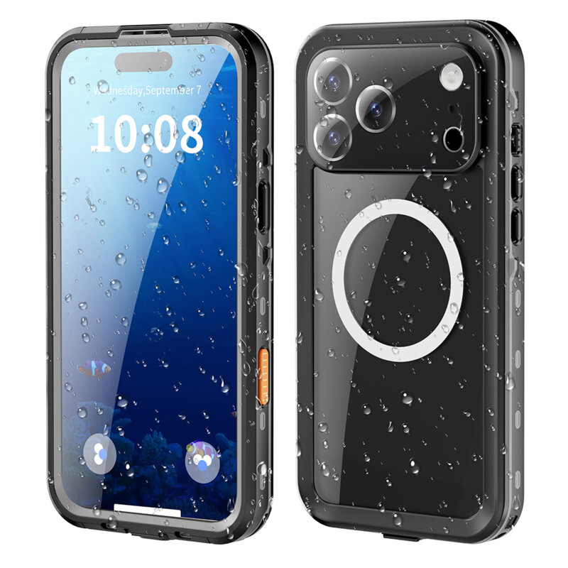 Husa impermeabila iPhone 17 Pro Max ShellBox Waterproof IP68, negru