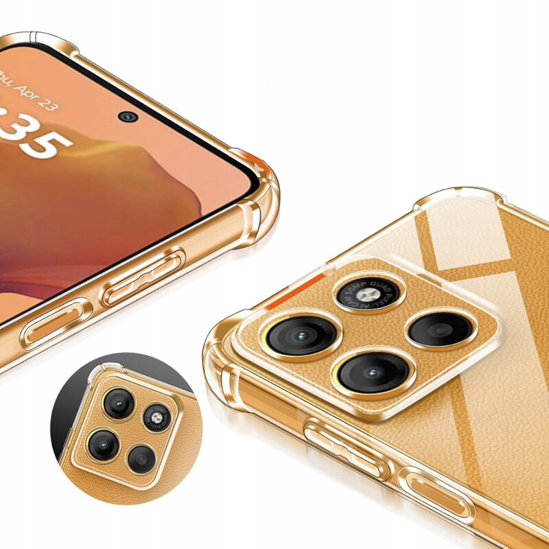 Husa Motorola Moto G15 Techsuit Shockproof Clear Silicone MagSafe, transparenta