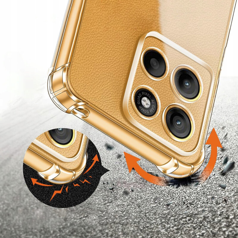 Husa Motorola Moto G15 Power Techsuit Shockproof Clear Silicone MagSafe, transparenta