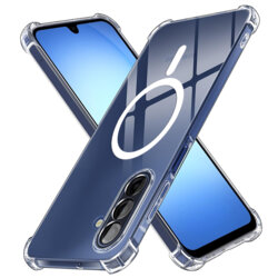 Husa Samsung Galaxy A17 5G Techsuit Shockproof Clear Silicone MagSafe, transparenta
