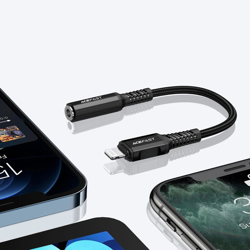 Cablu audio Lightning la Jack 3.5mm mama Acefast, 0.18m, C1-05