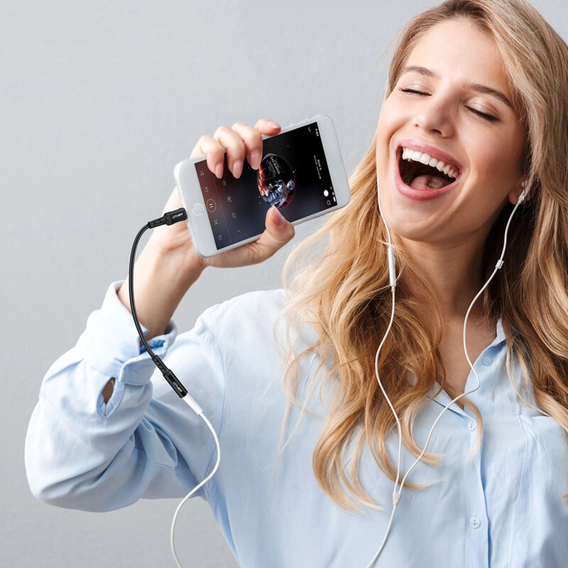 Cablu audio Lightning la Jack 3.5mm mama Acefast, 0.18m, C1-05