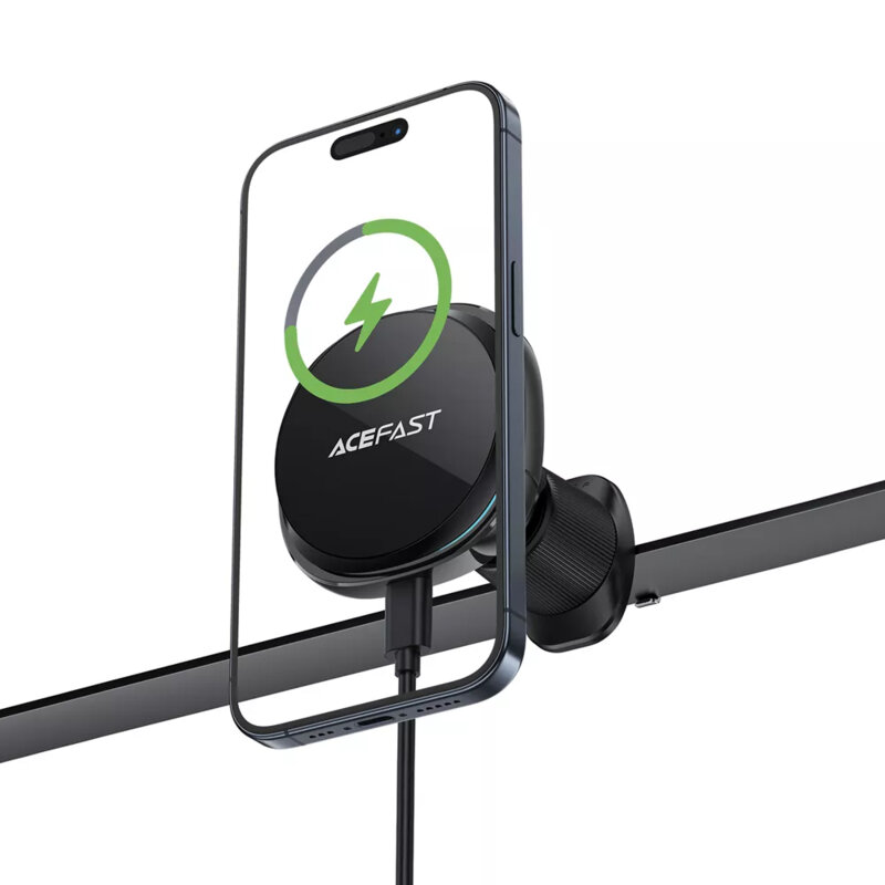 Suport auto MagSafe iPhone Acefast, 15W, ajustabil 360°, D31