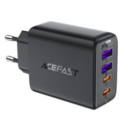 Incarcator priza USB, tip C, GaN Acefast, A61, PD45W, negru
