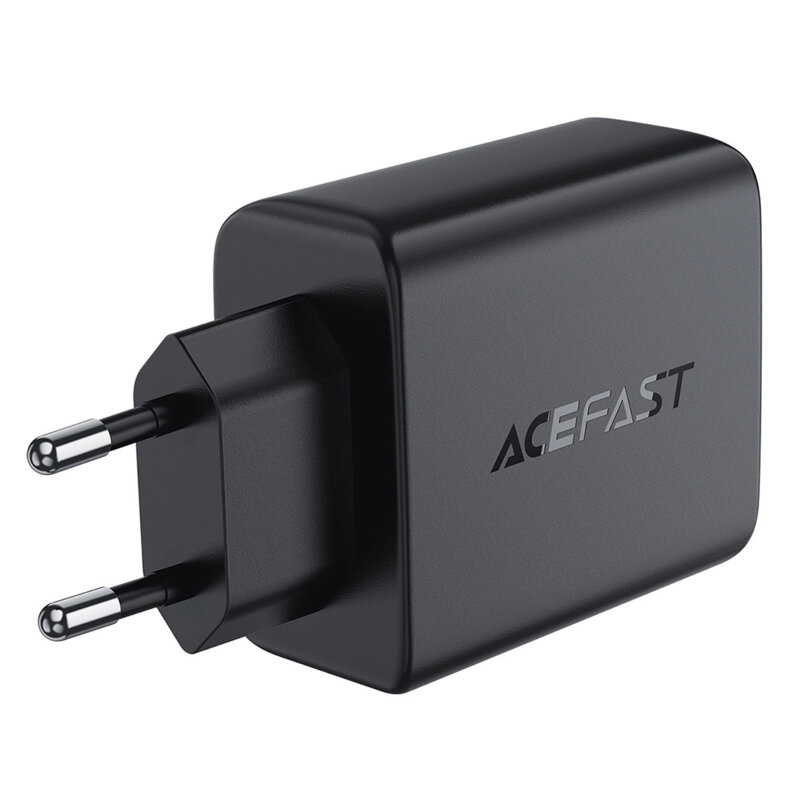 Incarcator priza USB, tip C, GaN Acefast, A61, PD45W, negru
