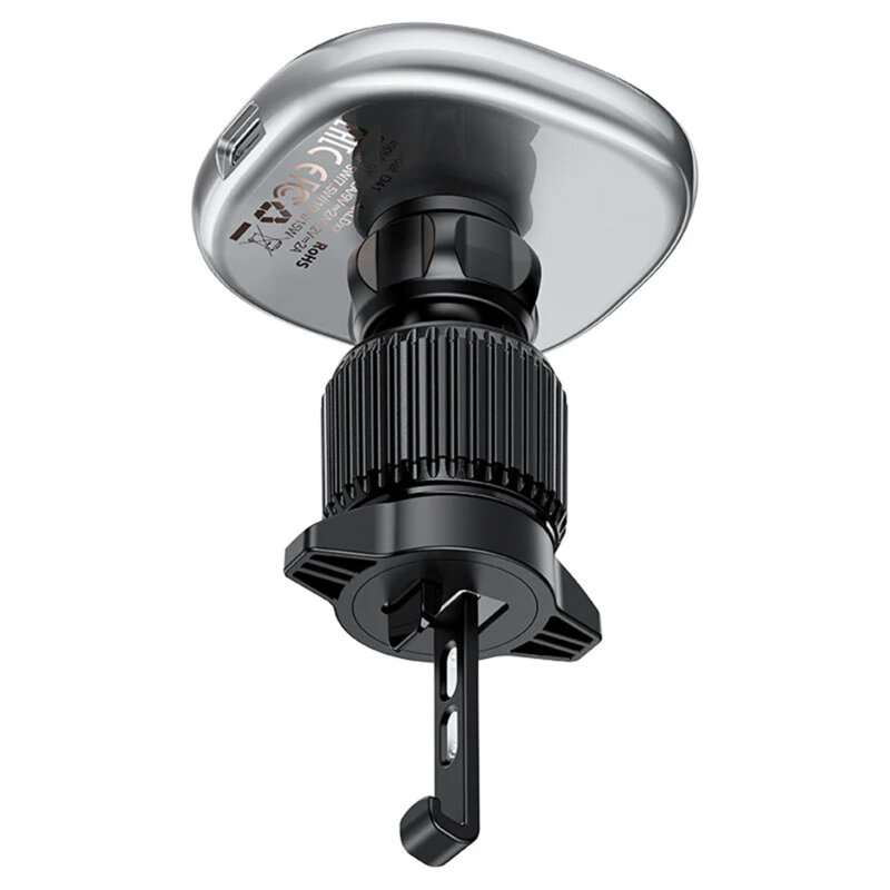 Suport telefon auto wireless magnetic Acefast, D41, argintiu