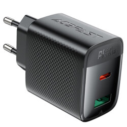 Incarcator GaN tip C Fast Charge Acefast A106, 45W, 3A, negru