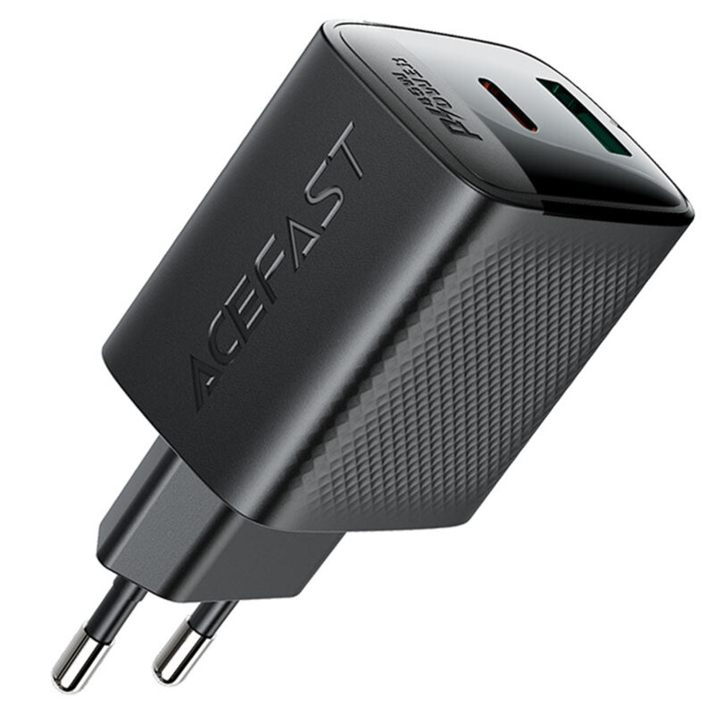 Incarcator GaN tip C Fast Charge Acefast A106, 45W, 3A, negru