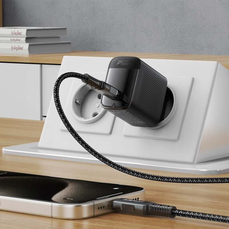 Incarcator Type-C Fast Charging Acefast A112, 45W, 3A, negru