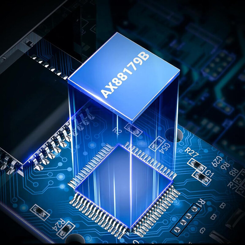 Adaptor retea USB la RJ45 cu LED Ugreen, 1000Mbps, negru, 20256