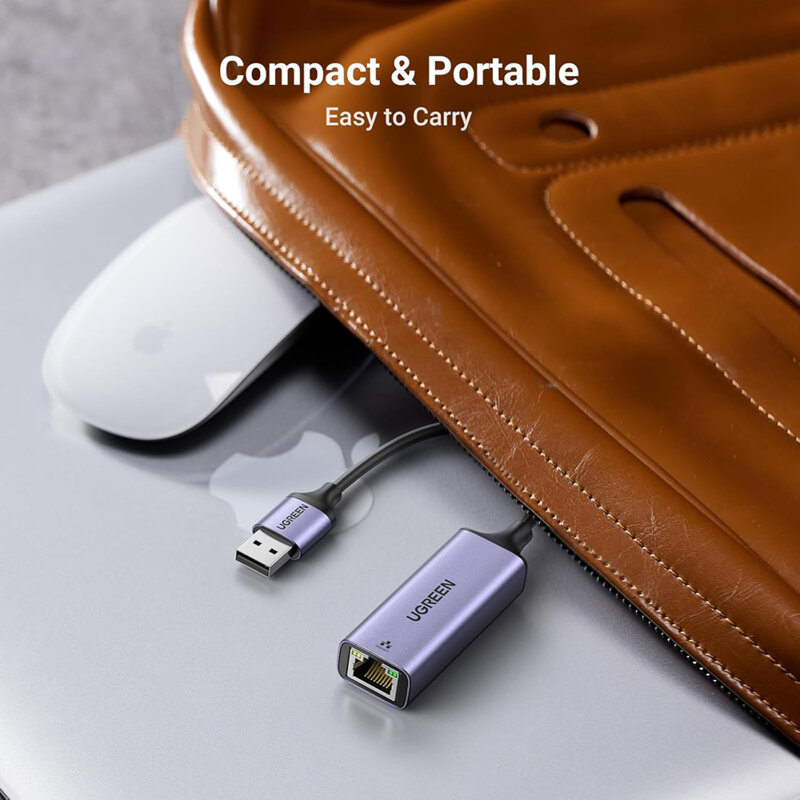 Adaptor internet USB la RJ45 Ugreen, 1000Mbps, 10cm, 50922