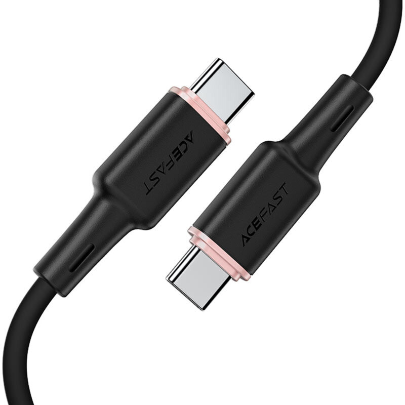 Cablu de date tip C, 60W, 3A Acefast, C2-03, negru, 1.2m