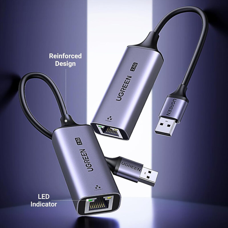 Adaptor internet USB la RJ45 Ugreen, 2.5G, 25051