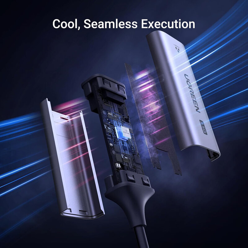 Adaptor internet USB-C la RJ45 Ugreen, 1000Mbps, 2.5G, 25052