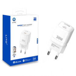 Incarcator priza cu port Type-C 30W Lito, alb, LC11