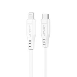 Cablu date Type-C, Lightning 3A Acefast, C3-01, alb, 1.2m