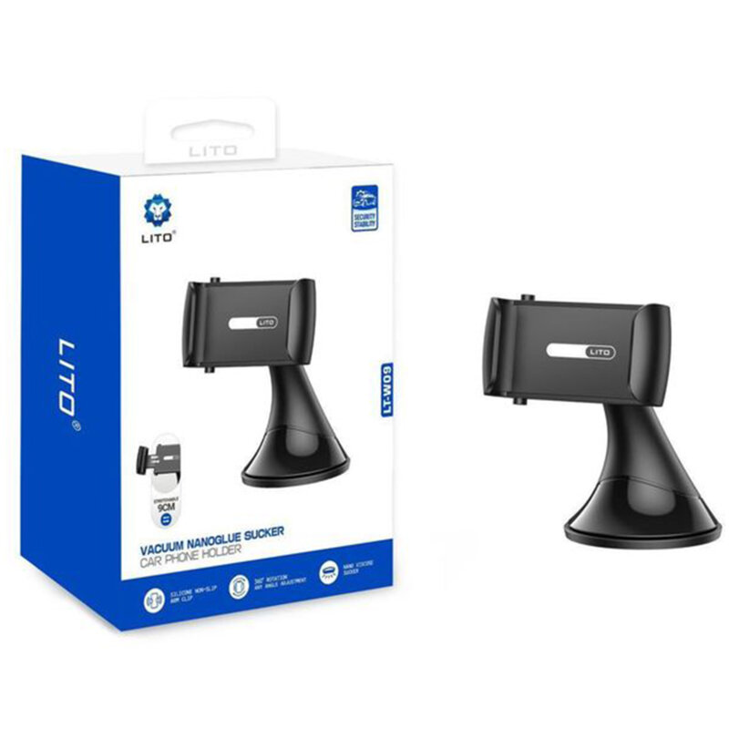Suport auto pentru telefon Nano Glue Lito, gri, LT-W09