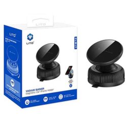 Suport auto pentru telefon, magnetic, de bord Lito, negru, LT-W12