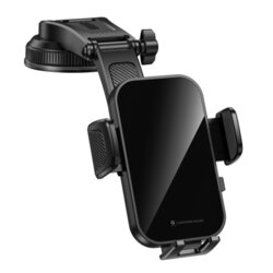 Suport auto pentru telefon 2in1, bord/parbriz Lito, negru, LT-W11
