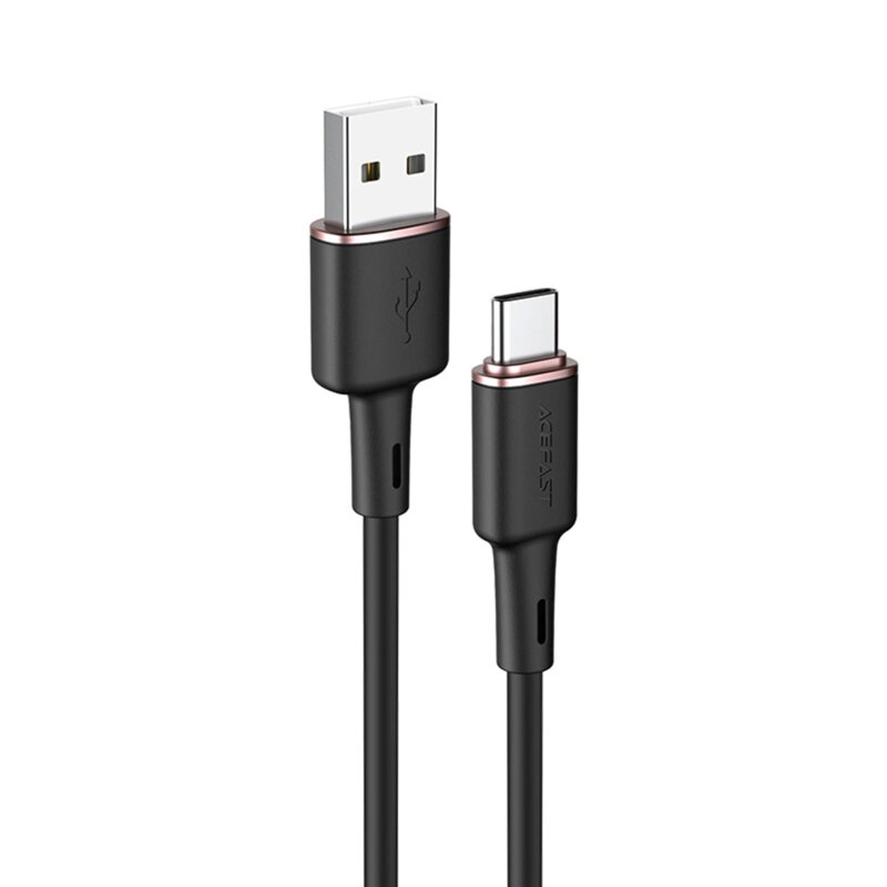 Cablu USB, tip C Fast Charge, 3A Acefast, C2-04, negru, 1.2m