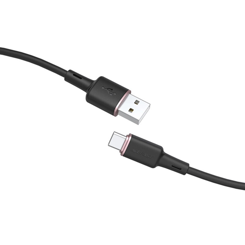 Cablu USB, tip C Fast Charge, 3A Acefast, C2-04, negru, 1.2m