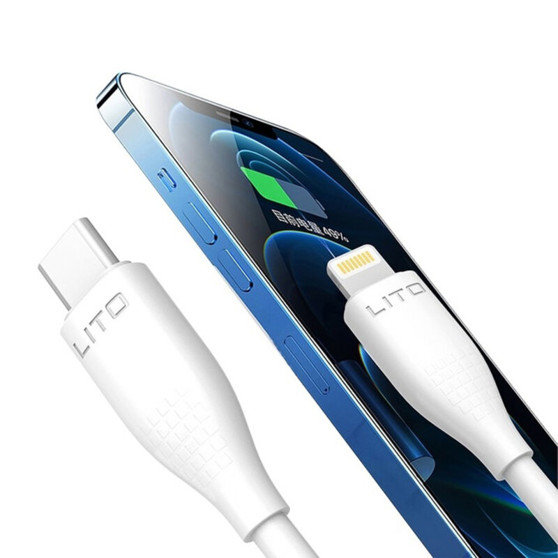 Cablu de date Fast Charging Type-C la Lightning Lito, 1m, 60W, LD03