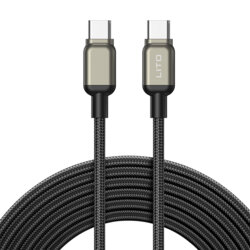 Cablu de date Fast Charging Type-C la Type-C Lito, LD17