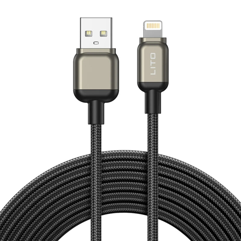 Cablu de date Fast Charging USB la Lightning Lito, LD17