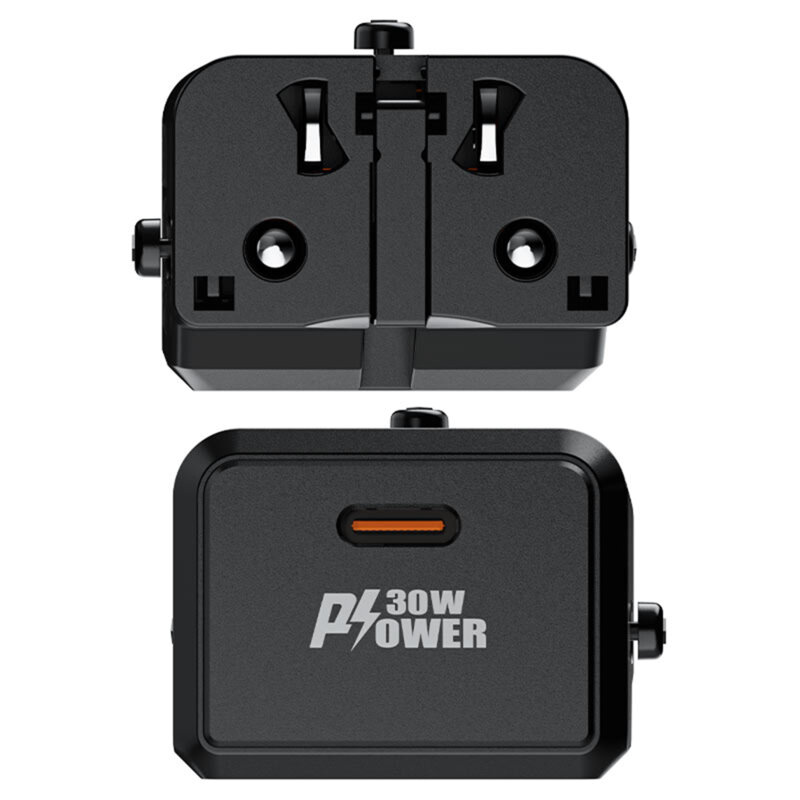 Adaptor priza GaN Type-C, EU, UK, AU, US Acefast Z7, PD30W
