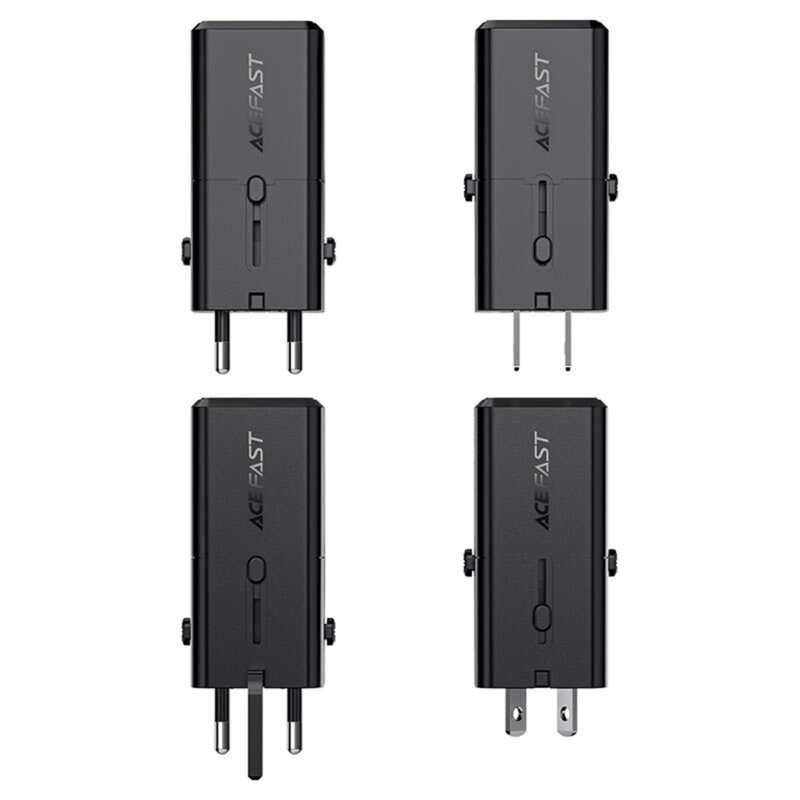Adaptor priza GaN Type-C, EU, UK, AU, US Acefast Z7, PD30W