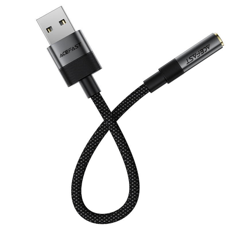 Adaptor audio, convertor USB, Jack 3.5mm Acefast, 15cm, J13