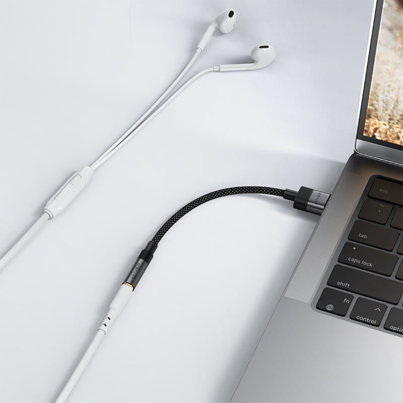 Adaptor audio, convertor USB, Jack 3.5mm Acefast, 15cm, J13