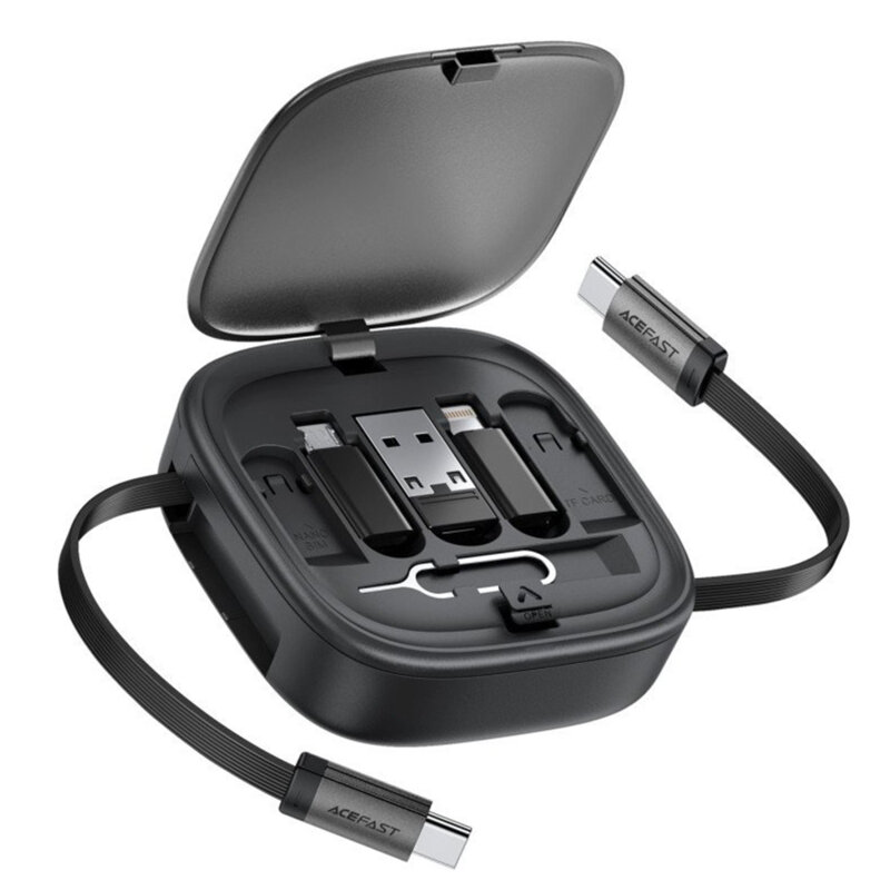Set cablu Type-C multifunctional 7in1 Acefast J3, 60W, 0.95m