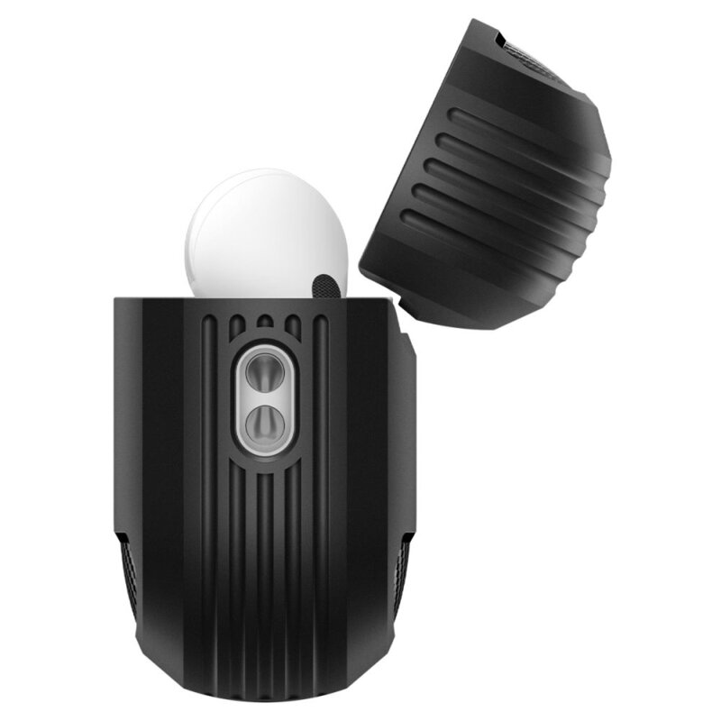 Husa Apple AirPods Pro 3 Spigen Rugged Armor, holder, negru