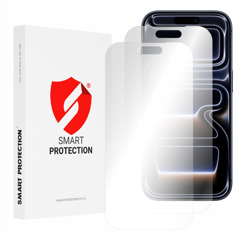 [Pachet 2x] Folie regenerabila premium iPhone 17 Pro Smart Protection Classic, transparenta
